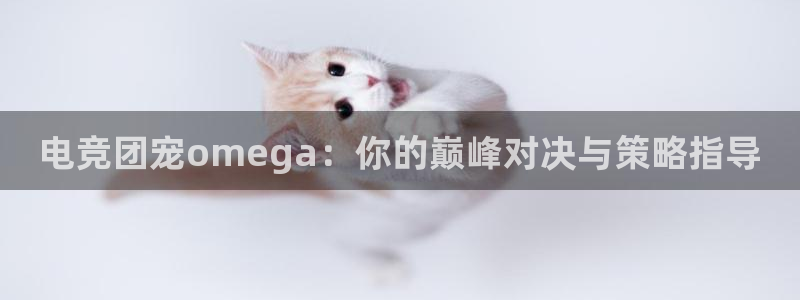 火狐电竞ios：电竞团宠omega：你的巅峰对决与策略指导