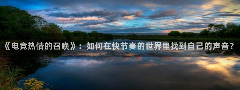 火狐电竞网站：《电竞热情的召唤》：如何在快节奏的世界里找到自己的声音？